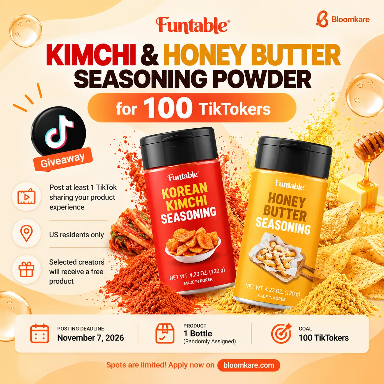 🍿 Funtable Korean Snack Seasoning Campaign